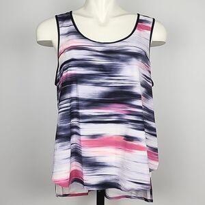 Lululemon Run Split Singlet Tank Top Mirage  Deep Indigo Relaxed Fit Size 8/10